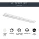 6U Series LED 120 LED Integrated 30 inch Textured White LED Under Cabinet